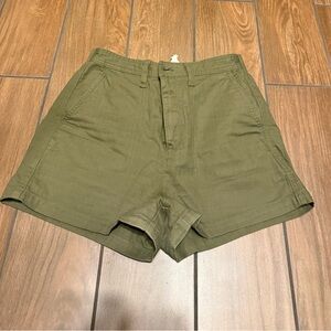 Madewell Olive Green Camp Short
